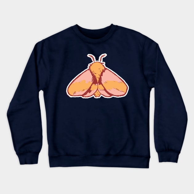 Rosy Maple Moth Crewneck Sweatshirt by Elliot HT Art